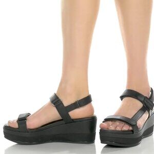 Cole Haan Black Platform Sandals